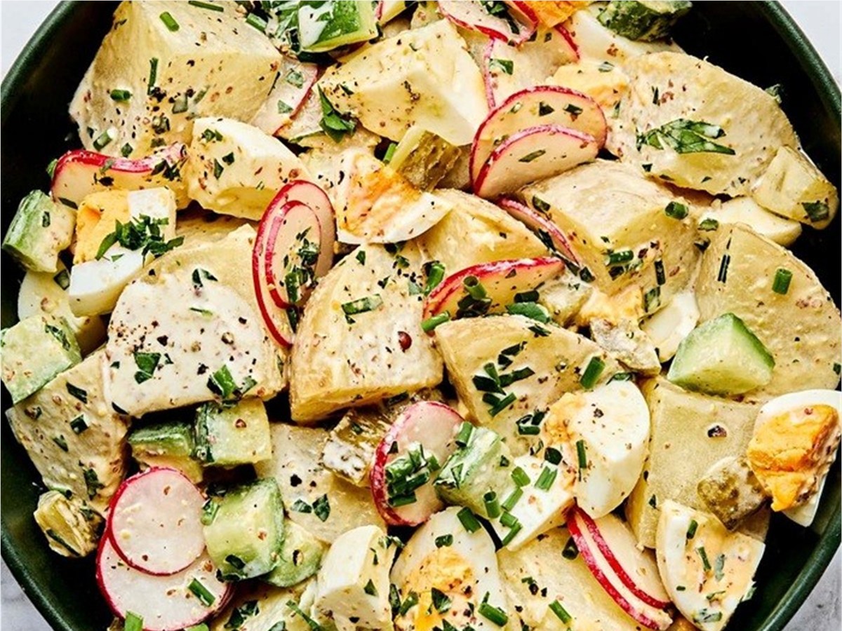 Crispy potato Caesar, a gluten-free dish idea