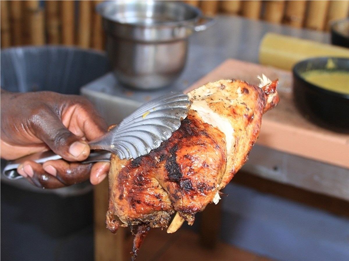 Jamaican jerk chicken, a gluten-free Caribbean dish